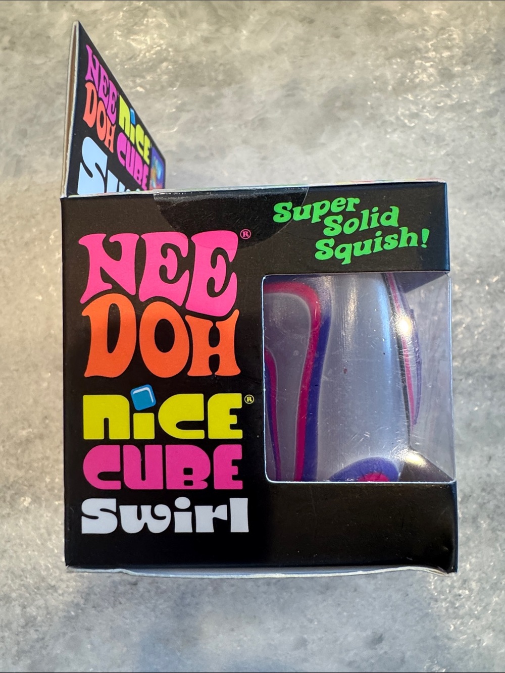 Nice Cube Swirl Super Solid Squish - Purple & Pink - Picture 4 of 5